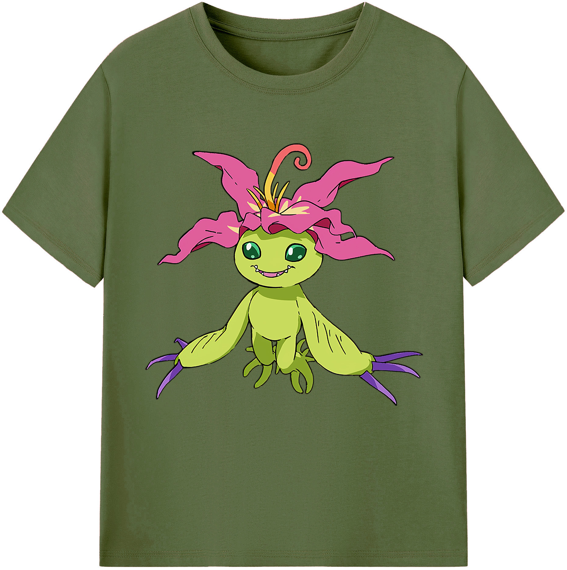 （画像用） Digimon デジタルモンスター/デジモン 綿100％半袖Tシャツ（フロントプリント）